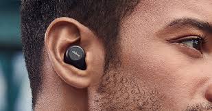 Man using wireless Jabra